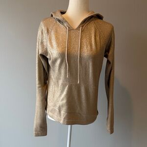 CHARLIE B Metallic Gold Hoodie